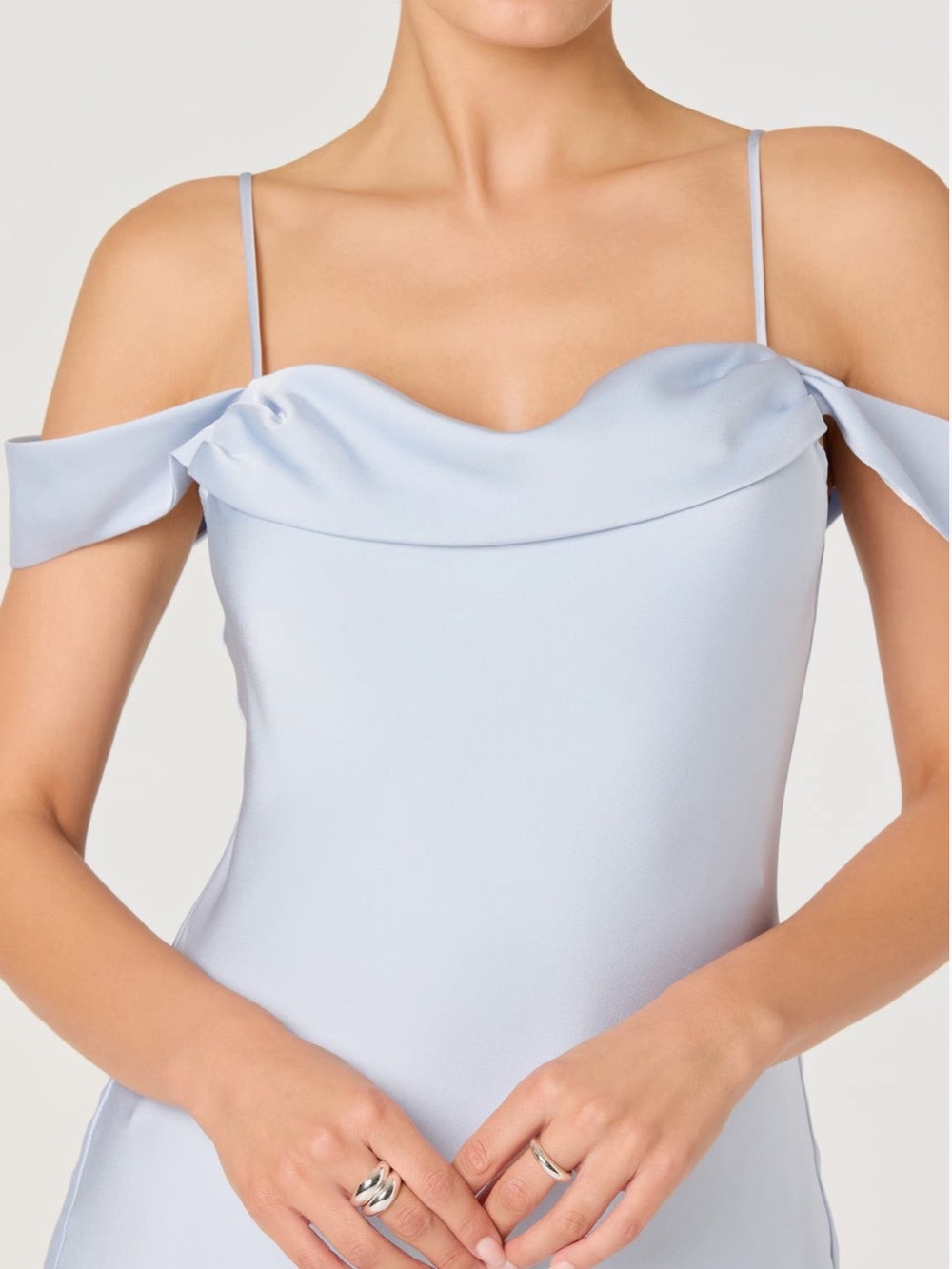 ASTR the Label Araxie Slip Dress in Light Blue. Size 2X. Brand new!